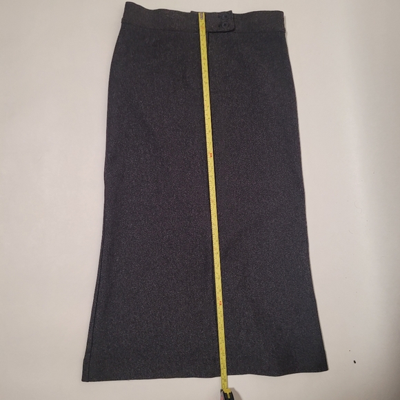 Vintage Creation Riccardo Forte grey tweed maxi skirt US XS/S 80s 90s - Picture 11 of 13